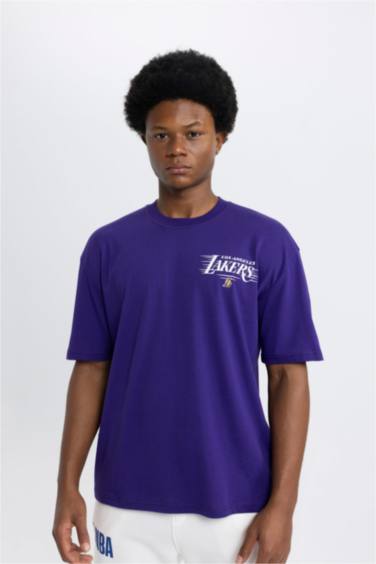 DeFactoFit NBA Los Angeles Lakers Oversize Fit T-Shirt