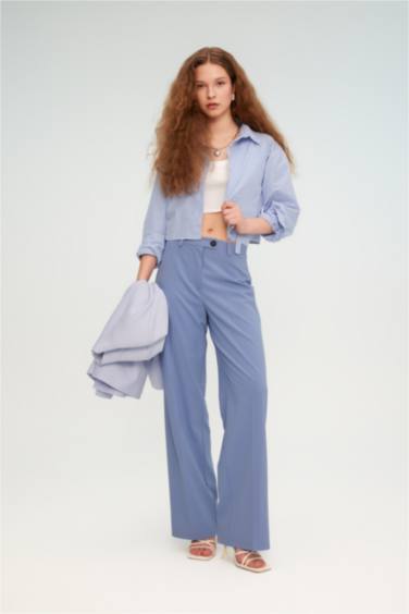 Брюки Wide Leg с высокой талией