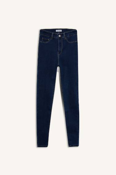 Yüksek Bel Bilek Boy Jean Pantolon