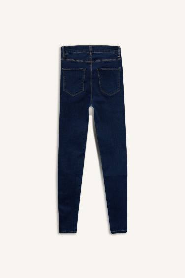 Yüksek Bel Bilek Boy Jean Pantolon