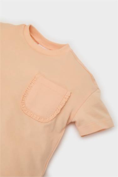 Baby Girl Regular Fit Crew Neck T-Shirt