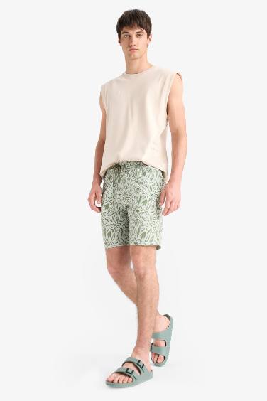 Regular Fit Printed Short Swim Shorts