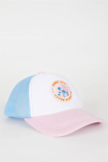 Girl Gabardine Embroidered Hat