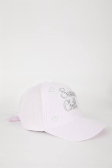 Girl Gabardine Printed Hat