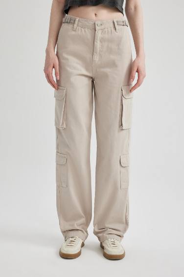 Straight Fit Cargo Trousers