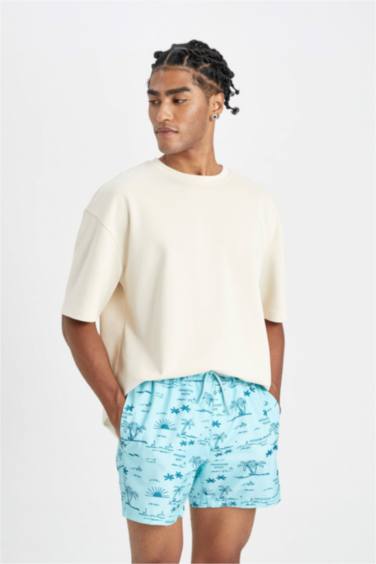 شورت بحر قصير ببطانة شبكية