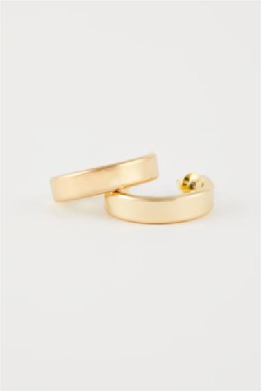 Kadın 3'lü Gold Halka Küpe