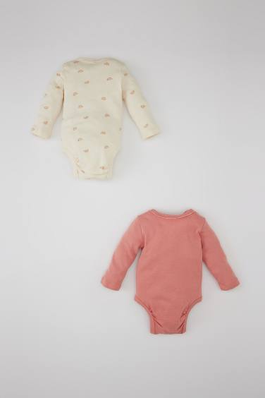 Baby Girl Newborn Rainbow Printed 2 Piece Snap Body