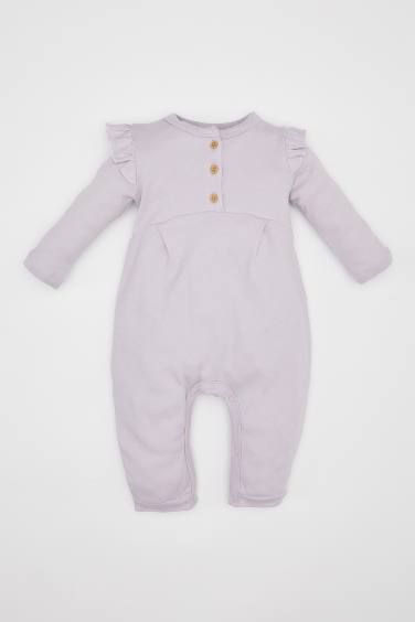 Baby Girl Newborn Heavy Fabric Jumpsuit