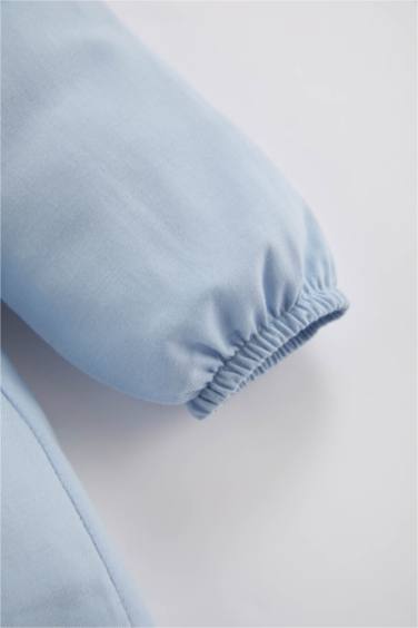 فستان بناتي تويل قصة عادية كم طويل