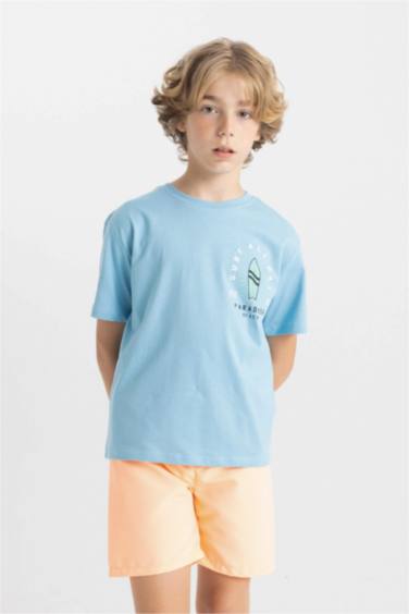 شورت بحر اولادي بيزك برتقالي