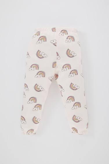 Baby Girl Rainbow Printed 2 Piece Pajama Set