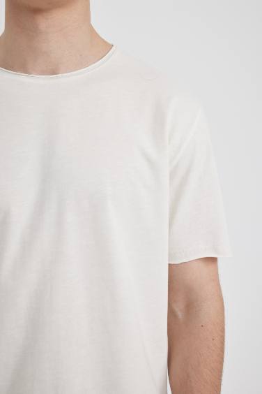 Regular Fit Crew Neck Short Sleeve Basic T-Shirt