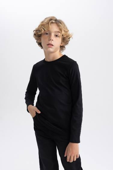 Boy Regular Fit Crew Neck Long Sleeve T-Shirt