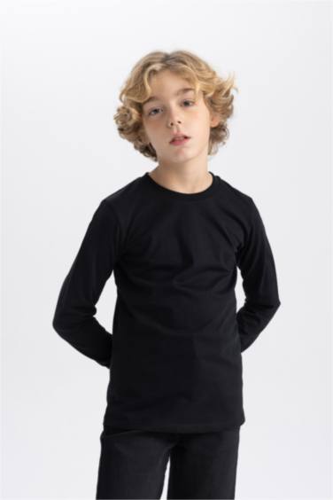 Boy Regular Fit Crew Neck Long Sleeve T-Shirt