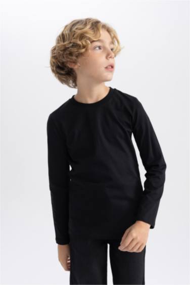 Boy Regular Fit Crew Neck Long Sleeve T-Shirt