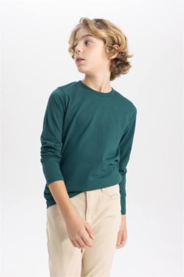 Boy Regular Fit Crew Neck Long Sleeve T-Shirt