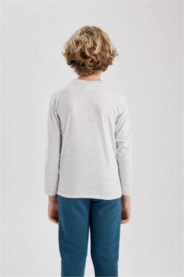 Boy Regular Fit Crew Neck Long Sleeve T-Shirt