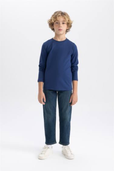 Boy Regular Fit Crew Neck Long Sleeve T-Shirt