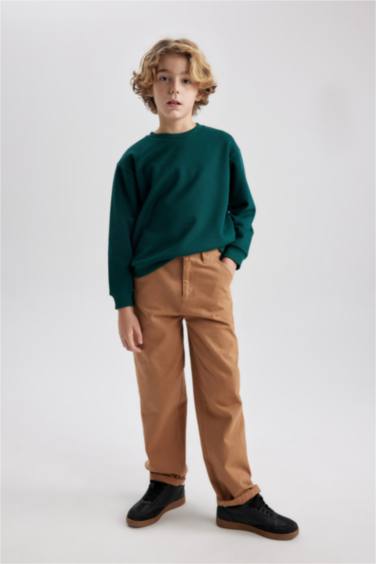 سويت شيرت ولادي قصة عادية بياخة مستديرة