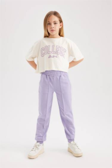 Girl 2 Piece Short Sleeve Crop T-Shirt