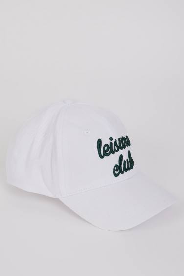 Woman Embroidered Cotton Cap