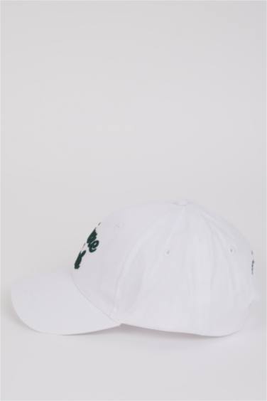 Woman Embroidered Cotton Cap