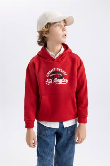 Boy Regular Fit Hooded Sweatshirt