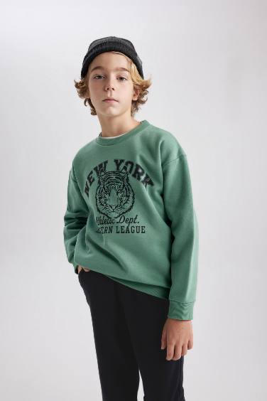 Boy Regular Fit Crew Neck Sweatshirt