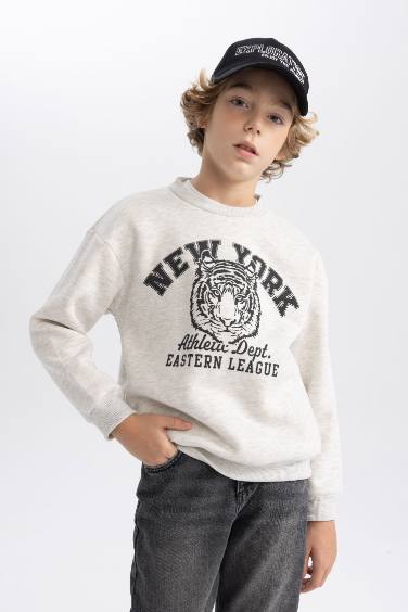 Boy Regular Fit Crew Neck Sweatshirt