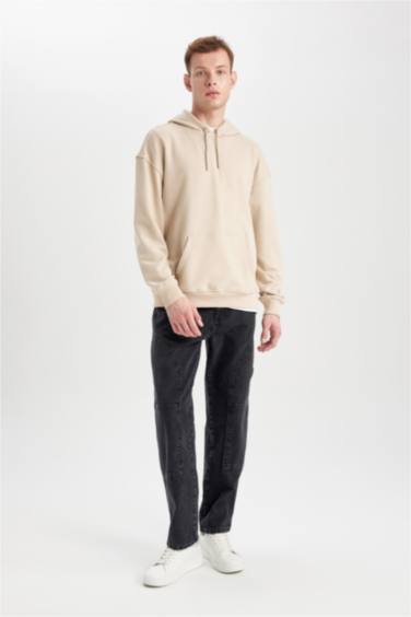 Oversize Geniş Kalıp Kapüşonlu Sweatshirt