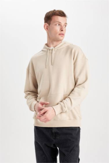 Oversize Geniş Kalıp Kapüşonlu Sweatshirt