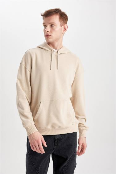 Oversize Geniş Kalıp Kapüşonlu Sweatshirt
