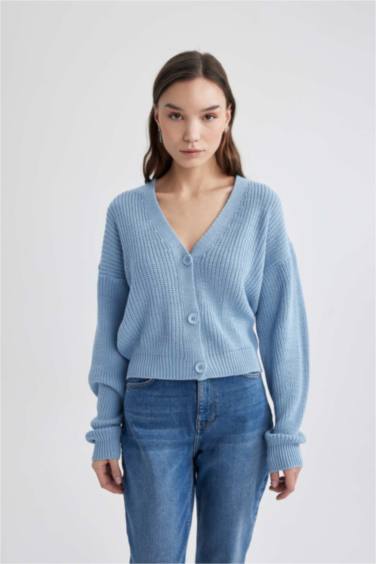 Regular Fit V-Neck Cardigan