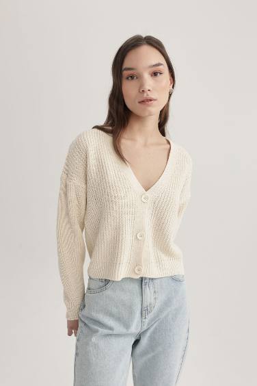 Regular Fit V-Neck Cardigan