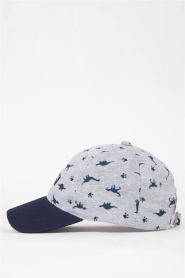 Erkek Çocuk Baskılı Penye Beyzbol Basketbol Şapkası