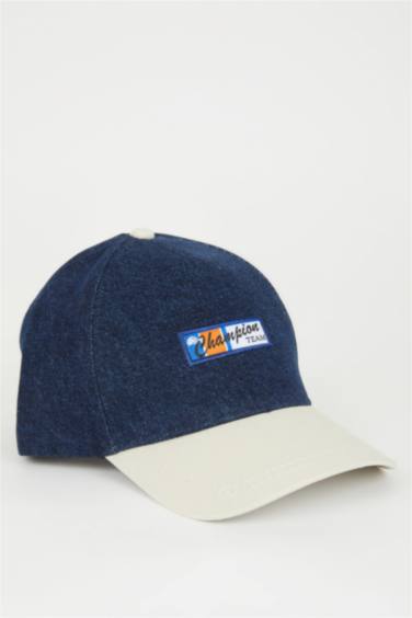 Boy Label Printed Jean Cap