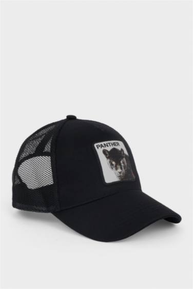 Erkek Etiket Baskılı Dokuma Beyzbol Basketbol Şapkası - Görsel 2