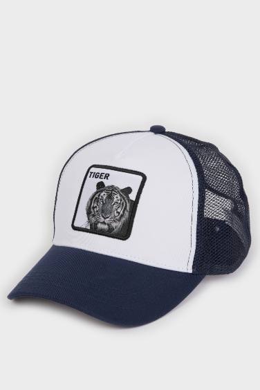 Man Label Printed Woven Baseball Basketball Cap