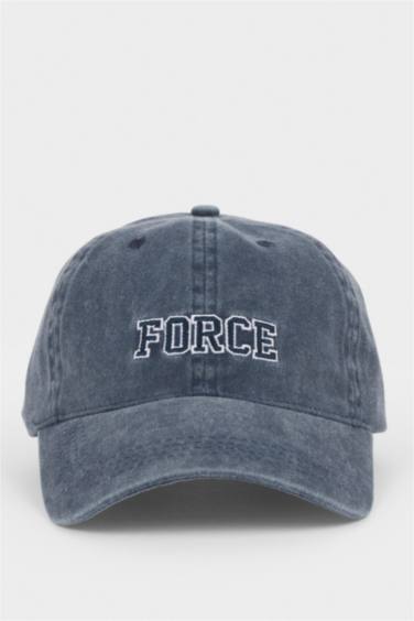 Erkek Nakışlı Nakış Jean Beyzbol Basketbol Şapkası - Görsel 4