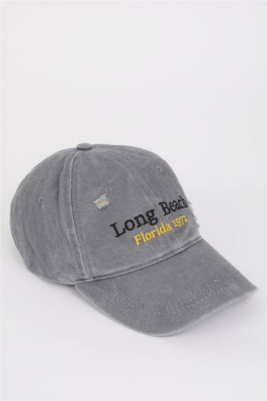 Boy Embroidered Baseball Basketball Denim Cap