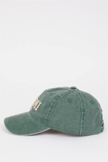 Unisex Embroidered Woven Baseball Denim Cap
