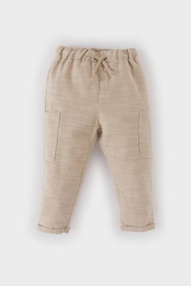 Baby Boy Elastic Waist Straight Leg Pants