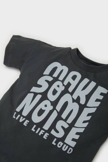 Baby Boy Printed T-Shirt Jumpsuit 2 Piece Set