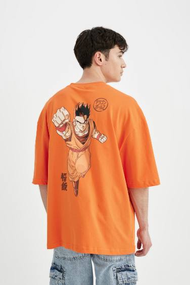 T-Shirt Coupe Ample Manches Courtes Col Rond imprimé Dragon Ball