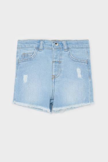 Short Jean pour Bébé Fille