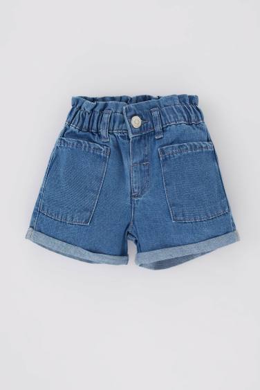 Baby Girl Regular Fit Jean Shorts