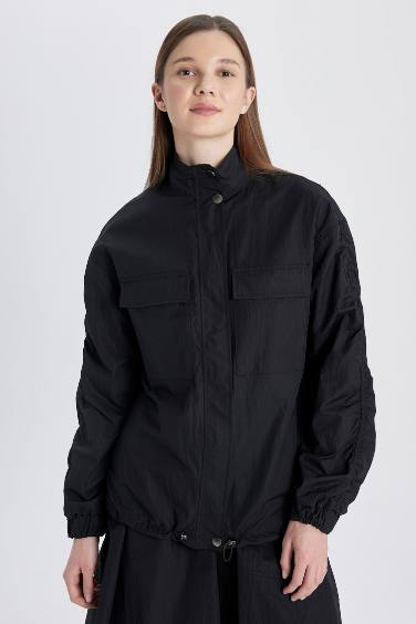 Bomber Half Turtleneck Young Parachute Jacket