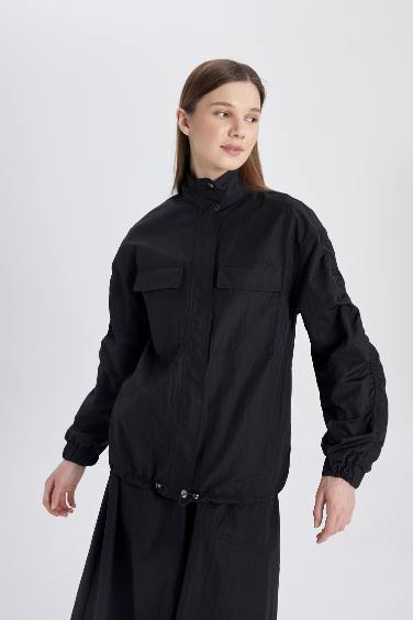 Bomber Half Turtleneck Young Parachute Jacket