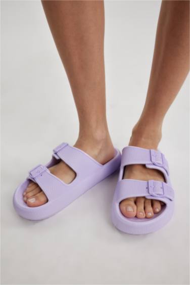 شبشب حريمي إيفا بكعب عالي بشريط مزدوج